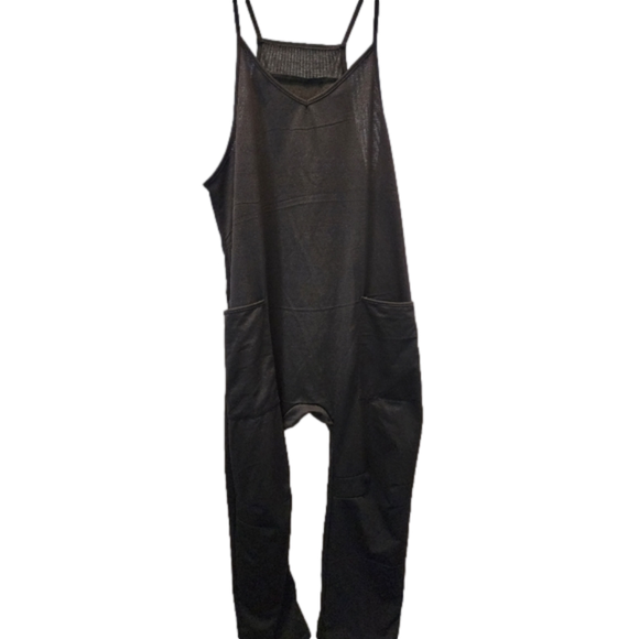 Oversized, comfy drop crotch Overalls - Picture 1 of 6